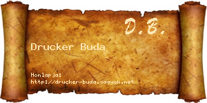 Drucker Buda névjegykártya